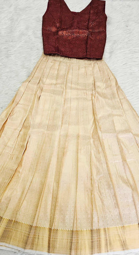 Beautiful Banarasi skirt and Brocade top