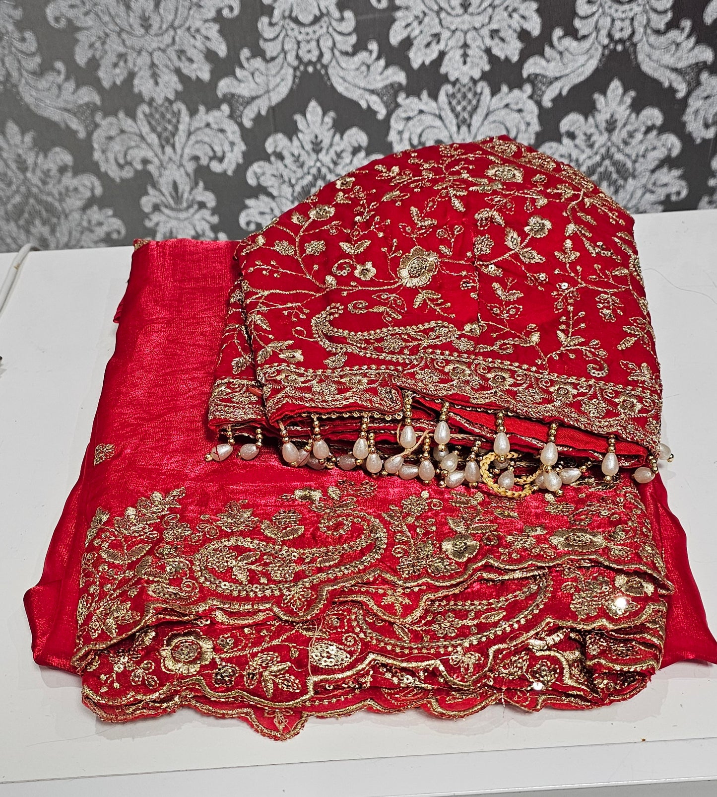 Crush silk saree with readymade blouse 💕