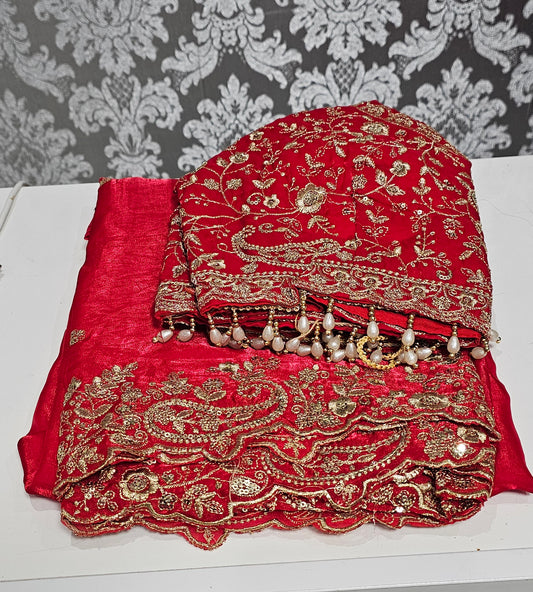 Crush silk saree with readymade blouse 💕