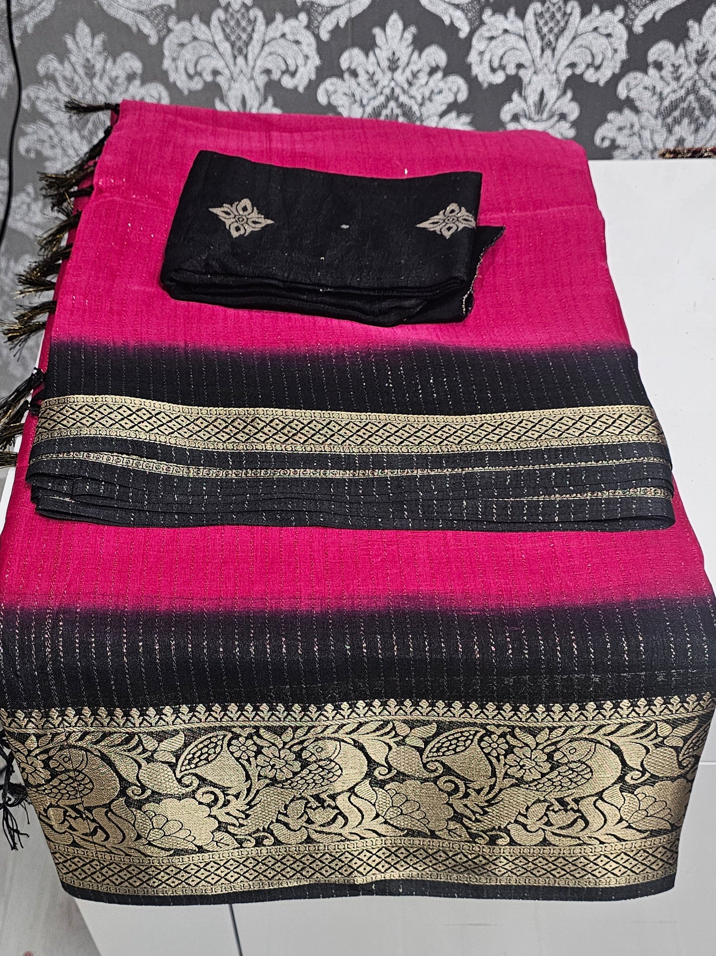 Mysore silk saree with blouse piece