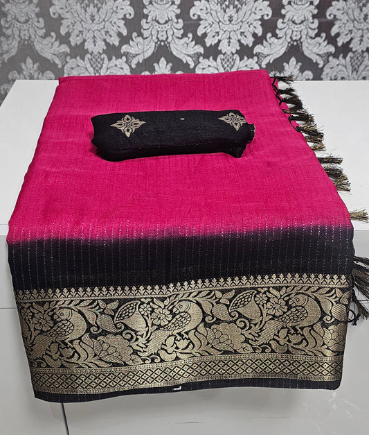 Mysore silk saree with blouse piece