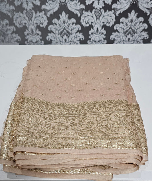 Viscose georgette saree