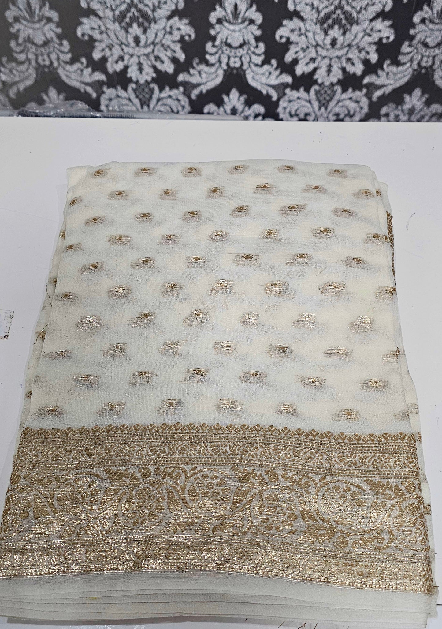 Viscose georgette saree