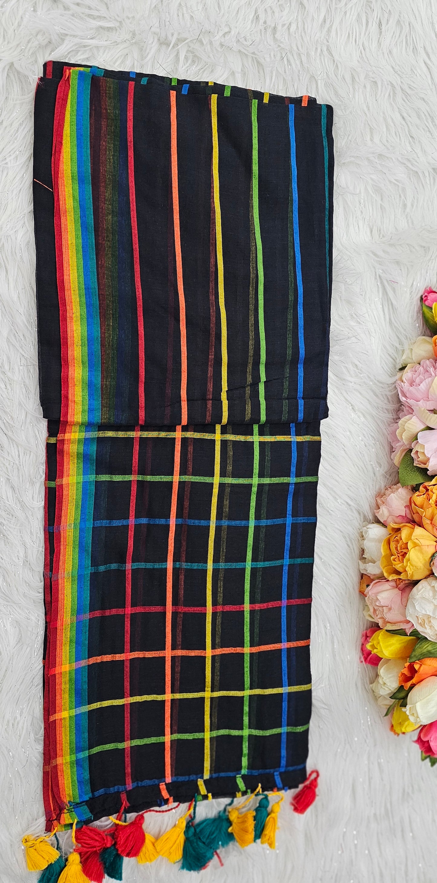 Mul mul cotton saree with blouse piece 💕