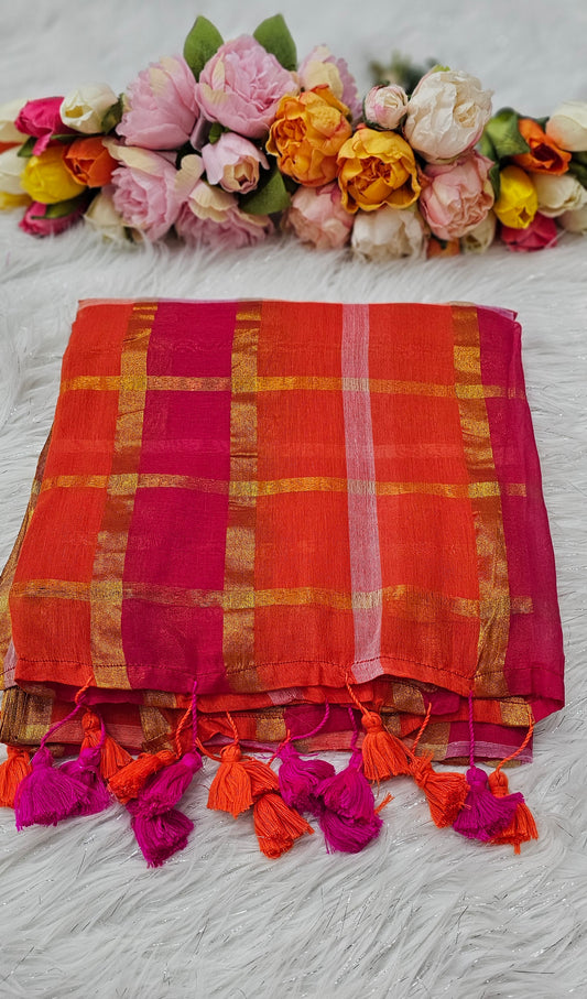 Beautiful Mul mul cotton saree💕