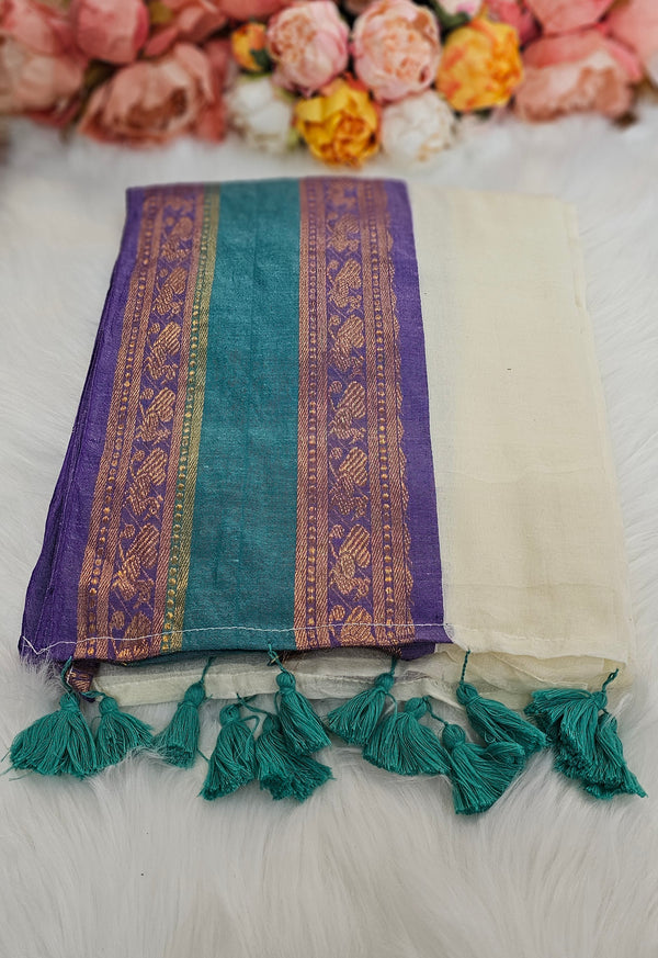 Vishu special 💕 stunning mul saree