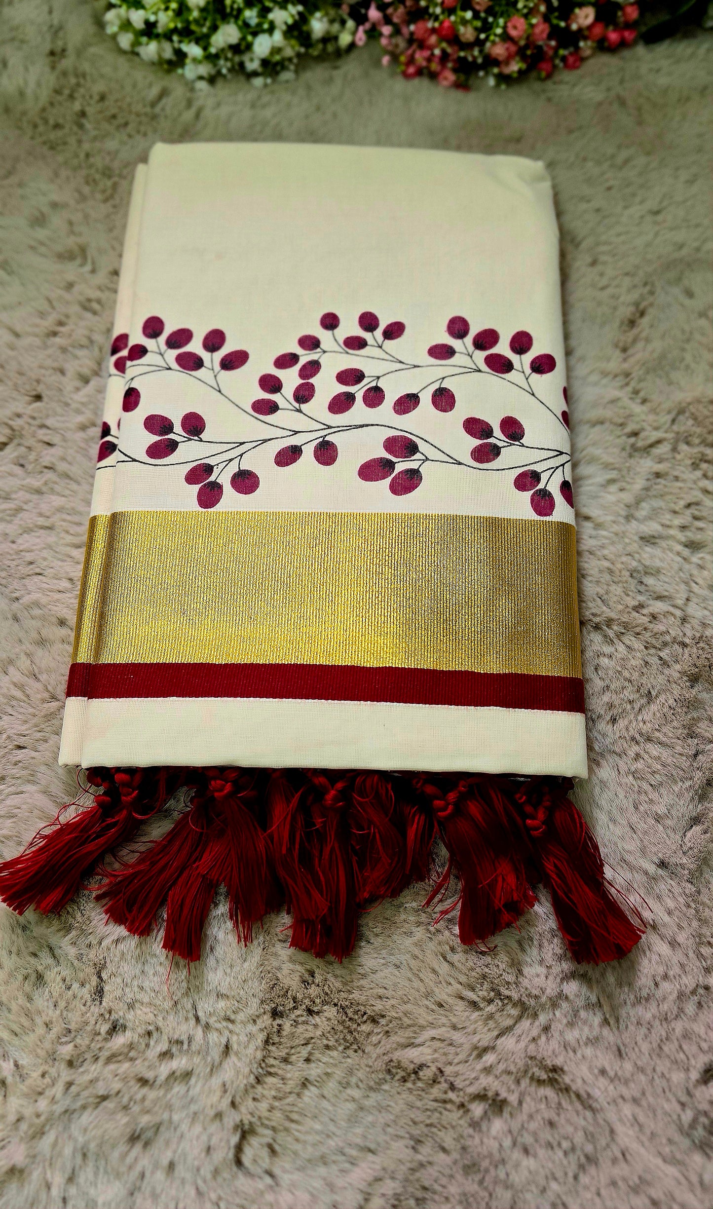Beautiful Onam set saree