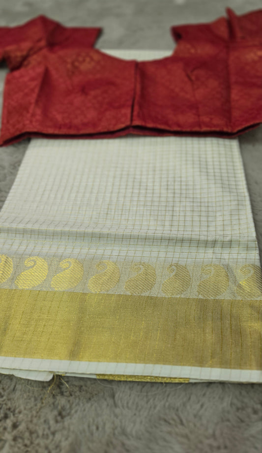 Soft tissue setsaree with blouse