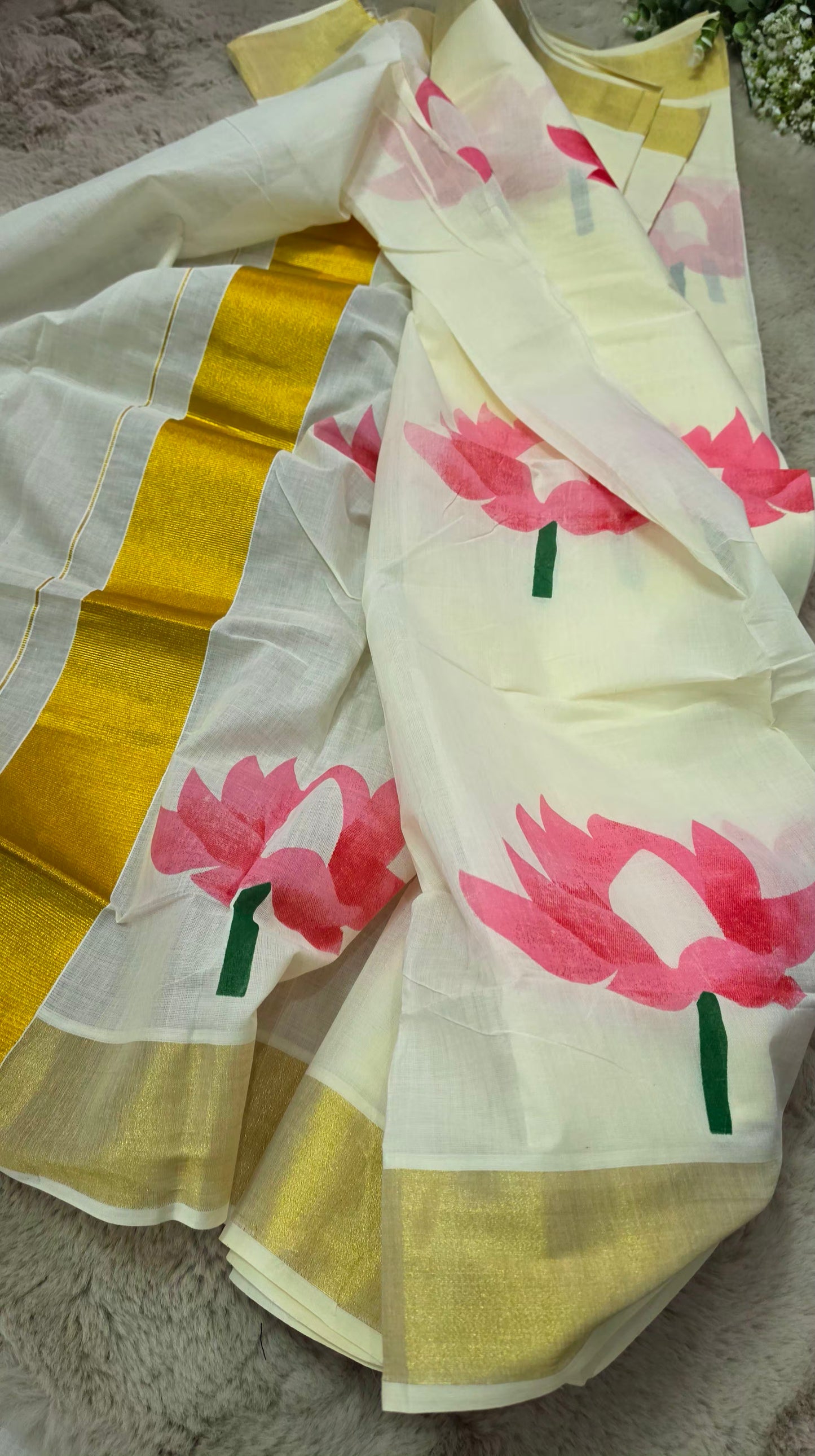 Floral set saree