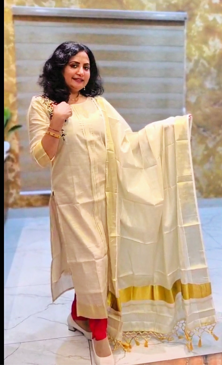 Beautiful embroidered three piece suit
