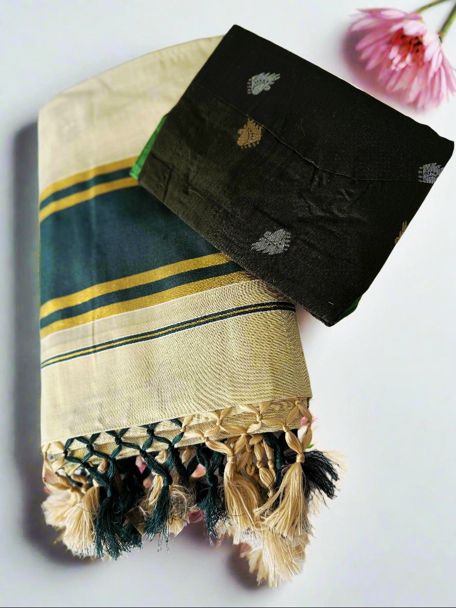 Ready to wear set Saree with Ready made Blouse