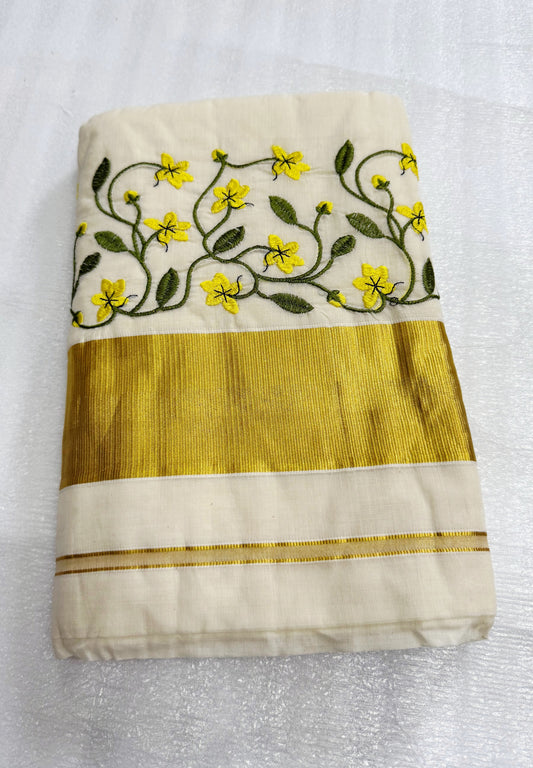 Ready to wear kanikkonna set saree