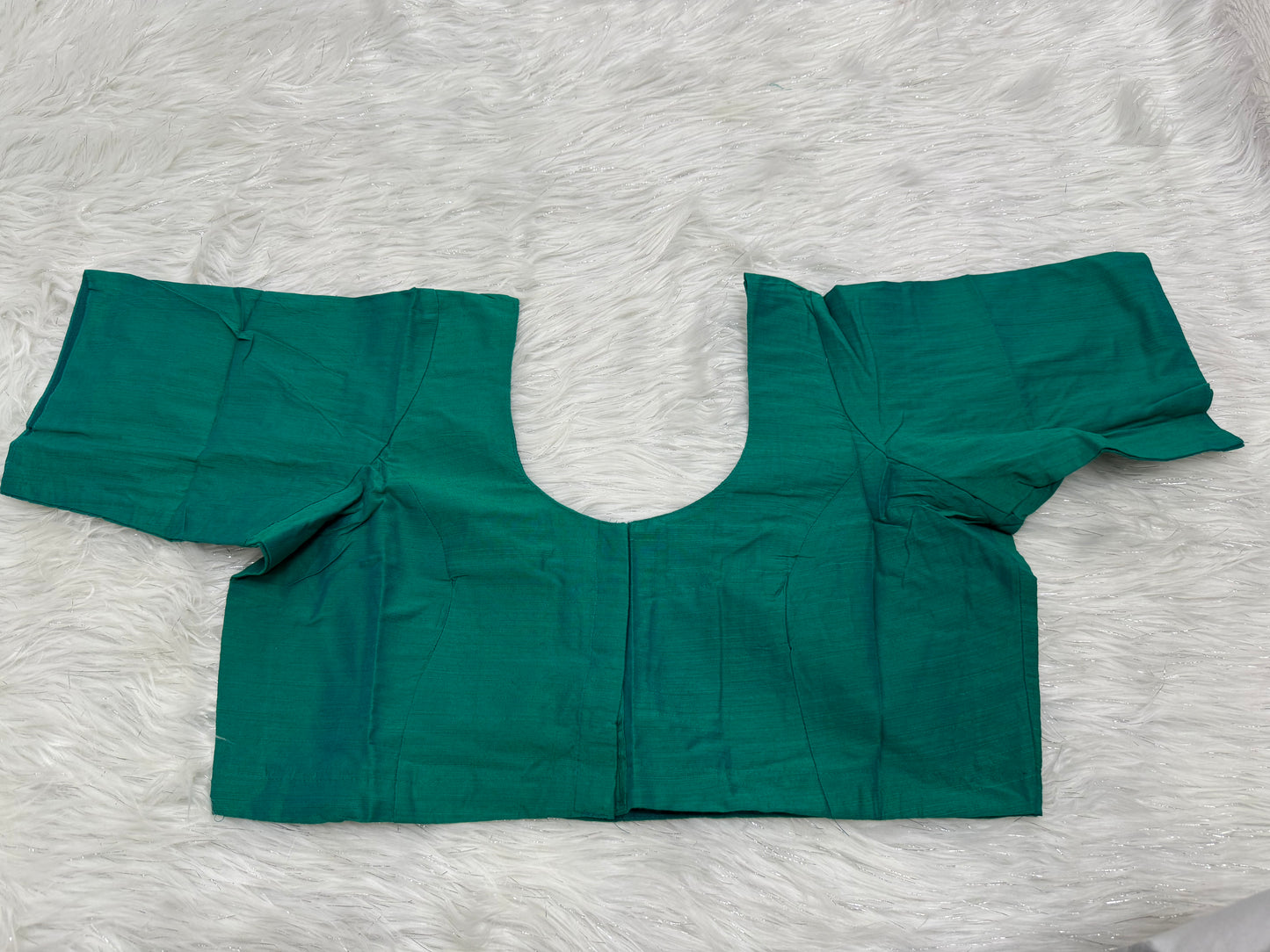 Green Ready to wear princess cut saree blouse