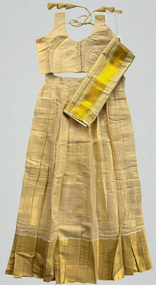 Traditional Three  Piece for Onam