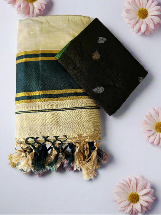 Ready to wear set Saree with Ready made Blouse