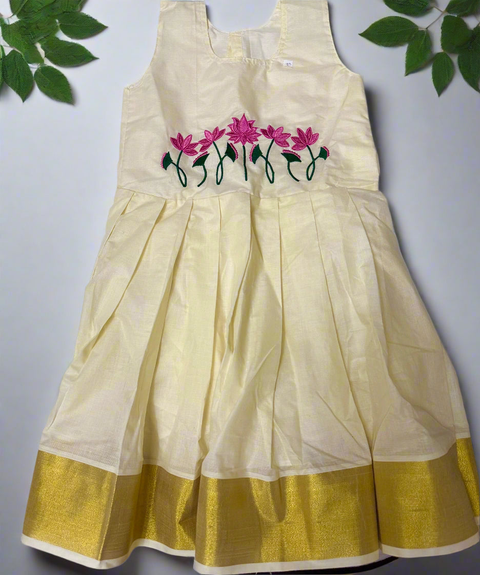 Beautiful kids Onam Dresses^