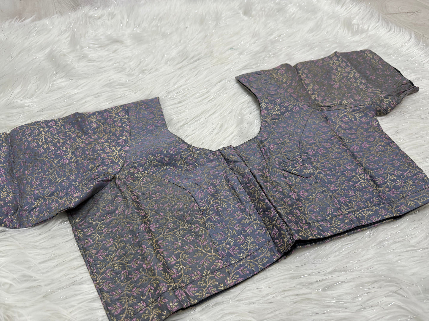 Brocade Ready to wear princess cut saree blouse