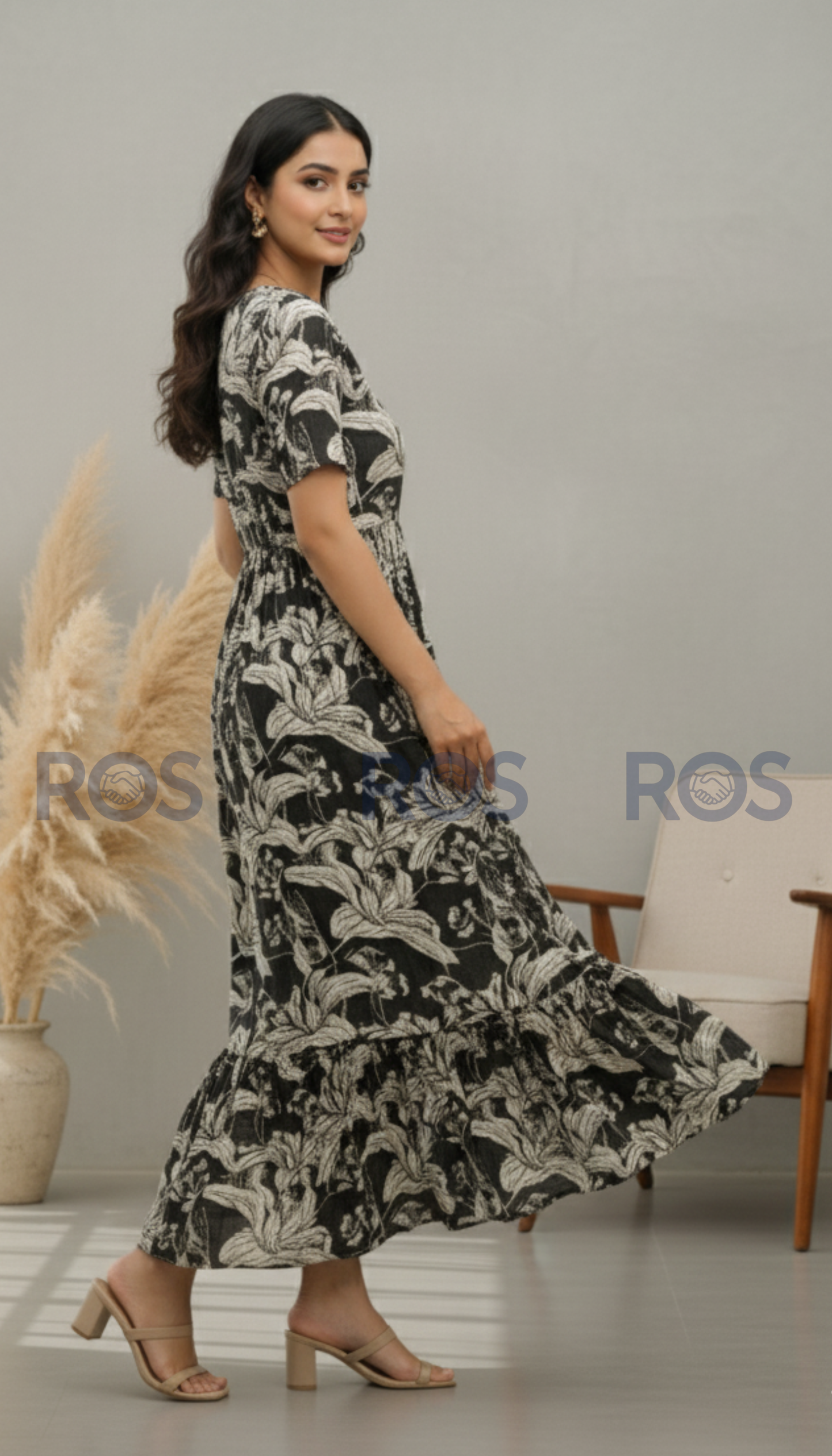 Premium Rayon Floral  printed dress/ kurti