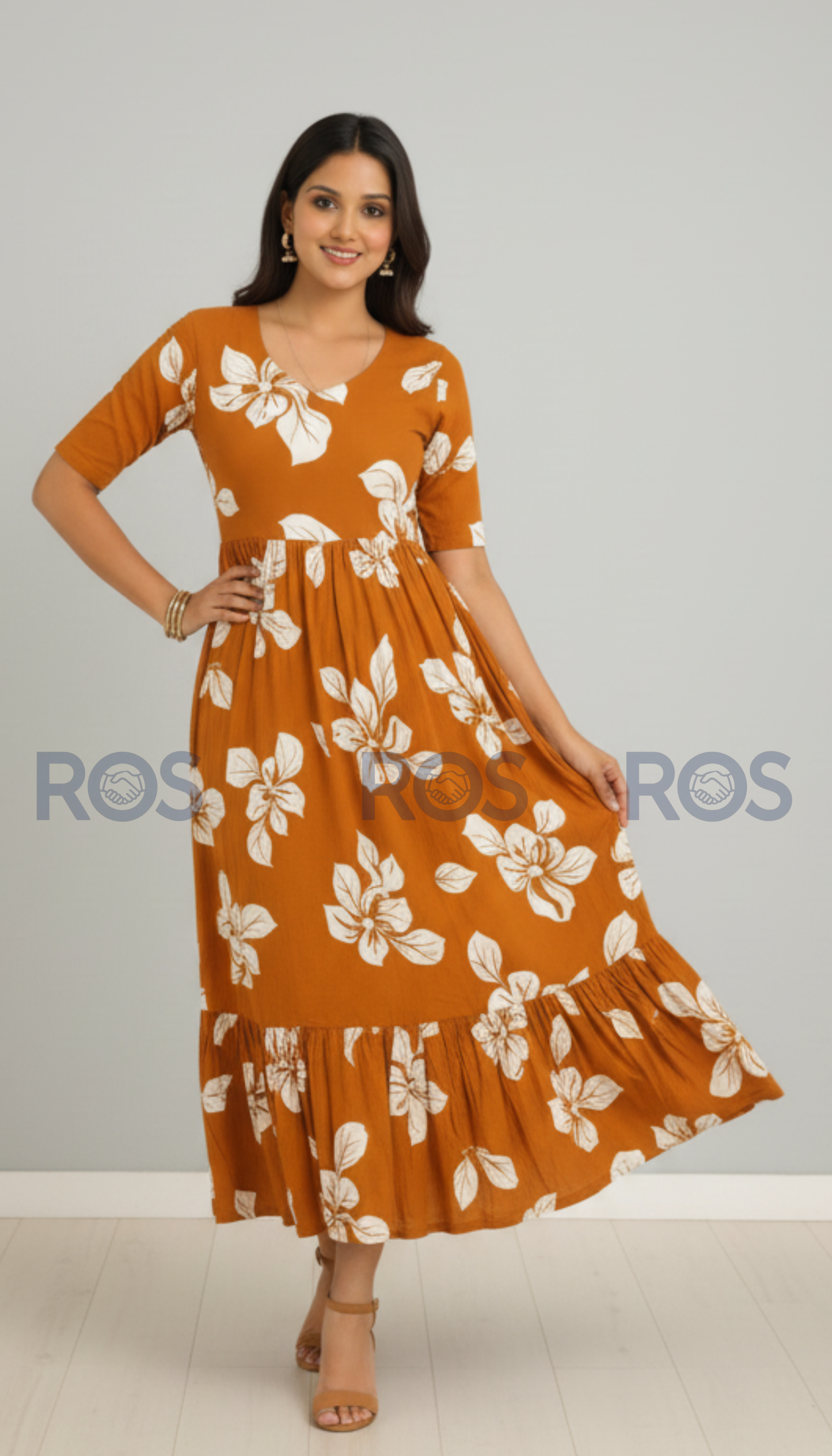 Premium Rayon Floral printed dress/ kurti