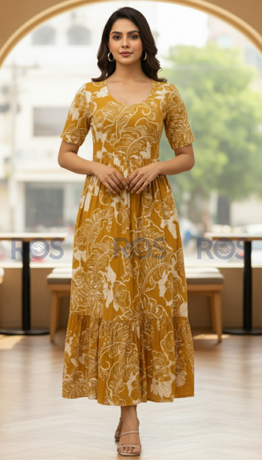 Premium Rayon Floral  printed dress/ kurti