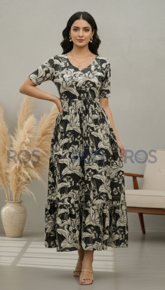 Premium Rayon Floral  printed dress/ kurti