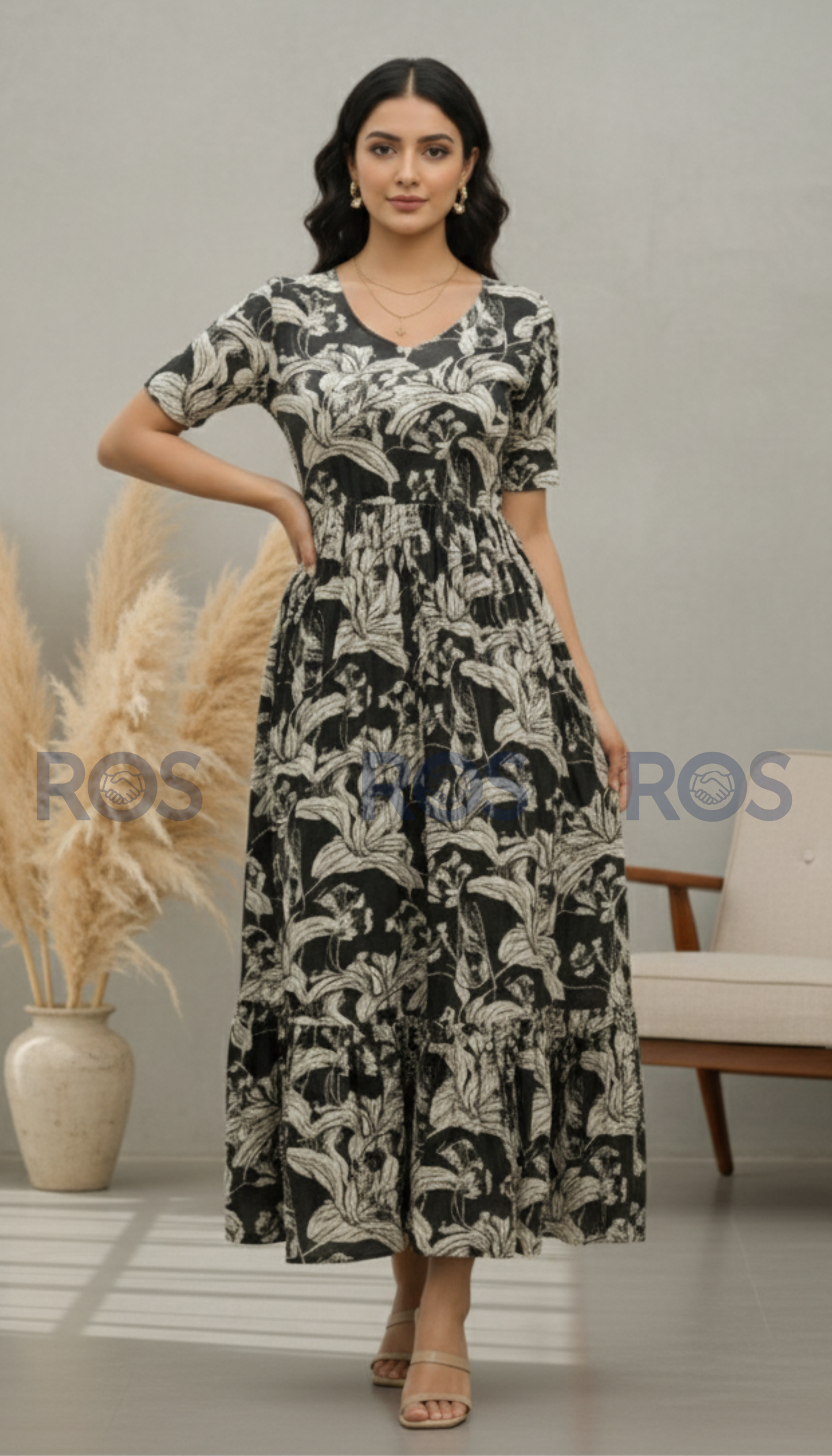 Premium Rayon Floral  printed dress/ kurti