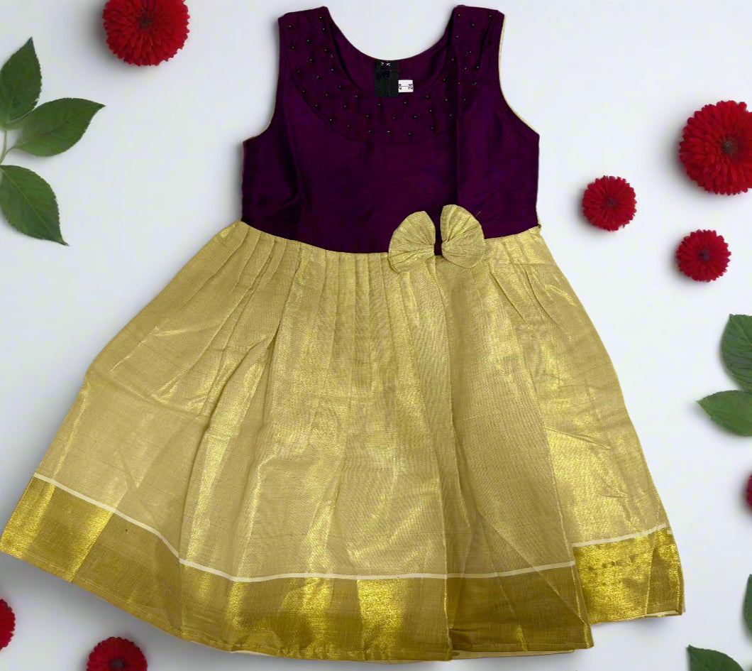 Kids Onam dress ^