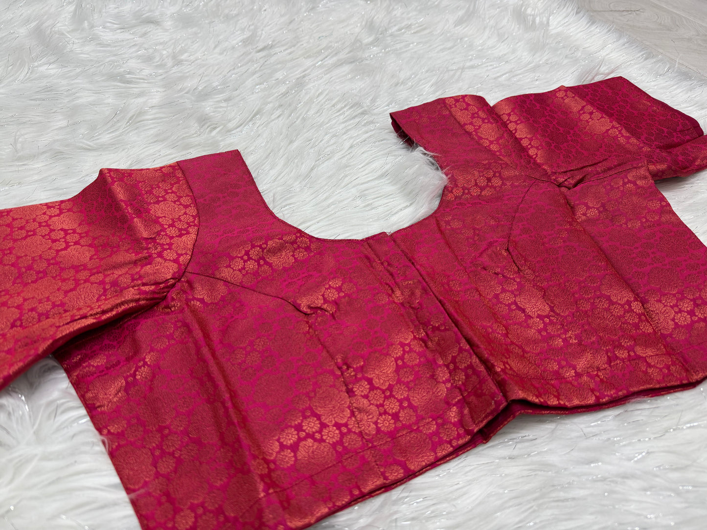 Brocade RaniPink blouse(same as pictures)