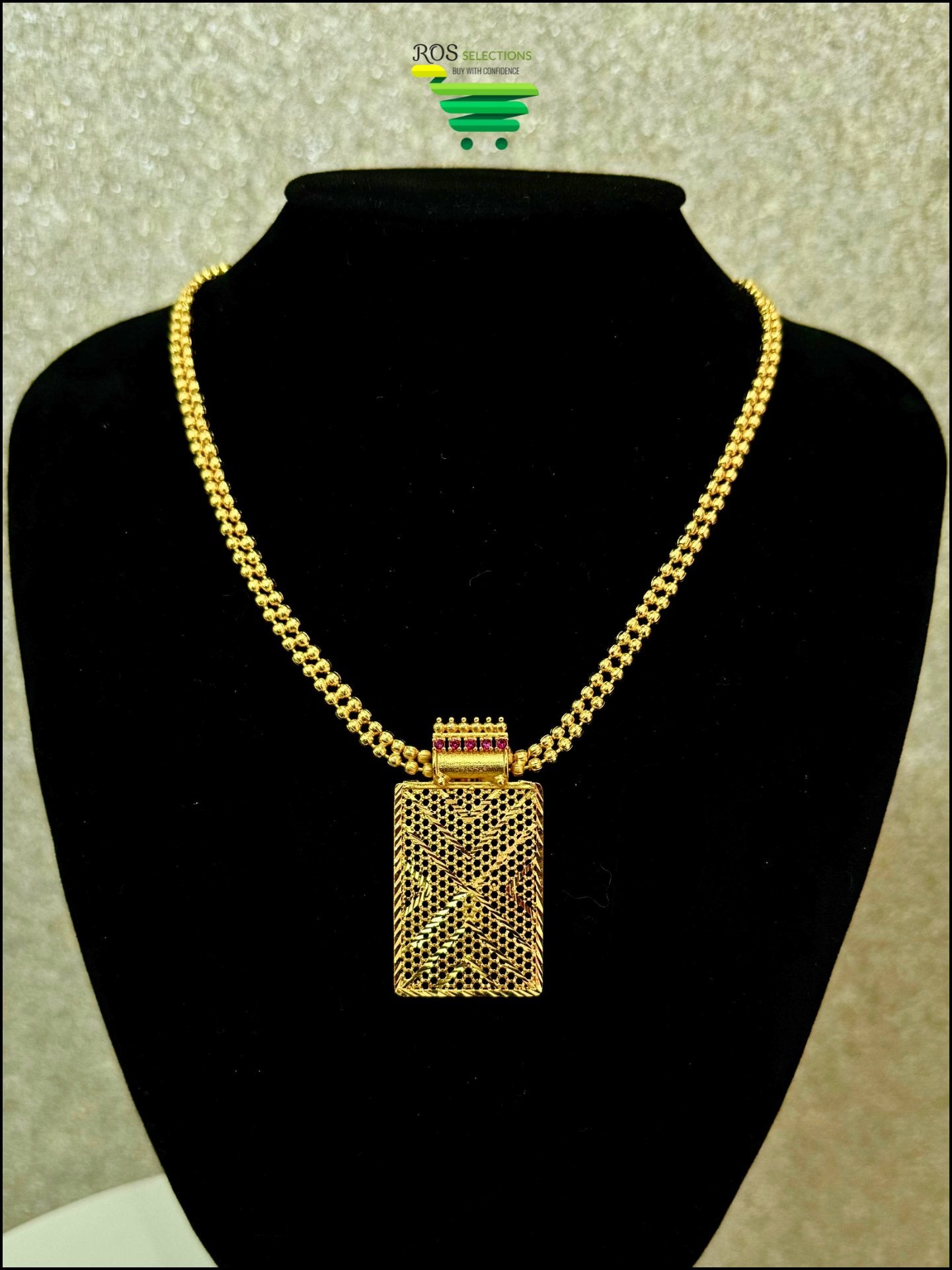 Gold plated necklace