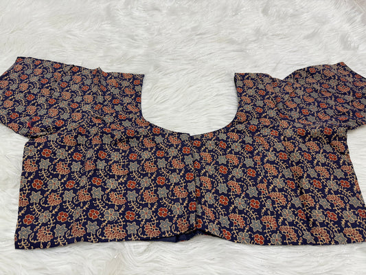 Ready to wear princess cut saree blouse(same as pictures)Navy Blue