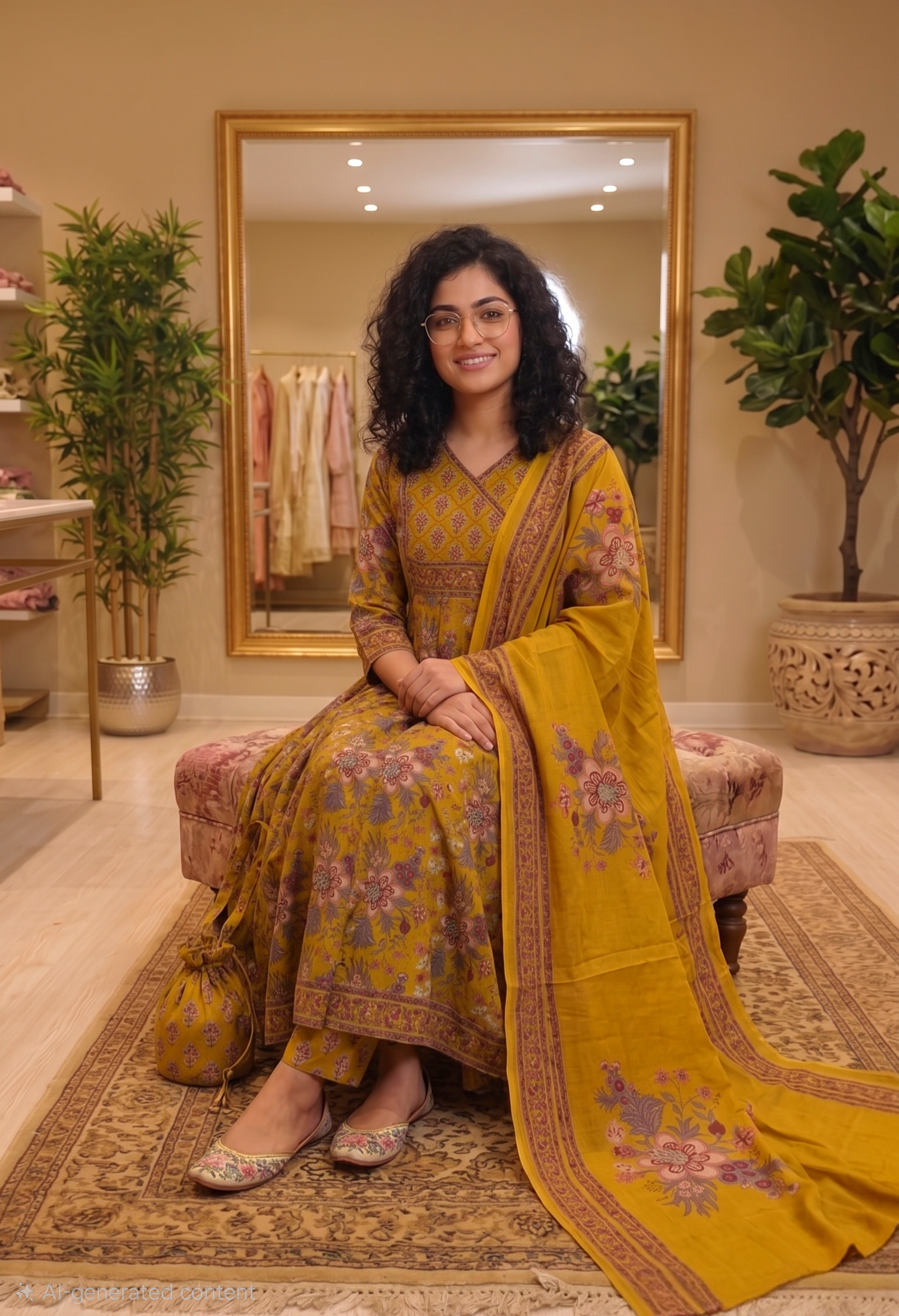 Pure cotton panel cut anarkali three piece suit 💕
