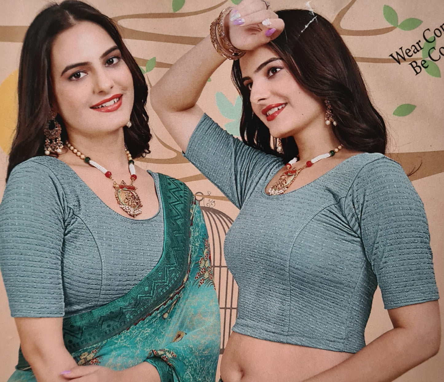 Stretchable Saree blouse (one size fits up to large)