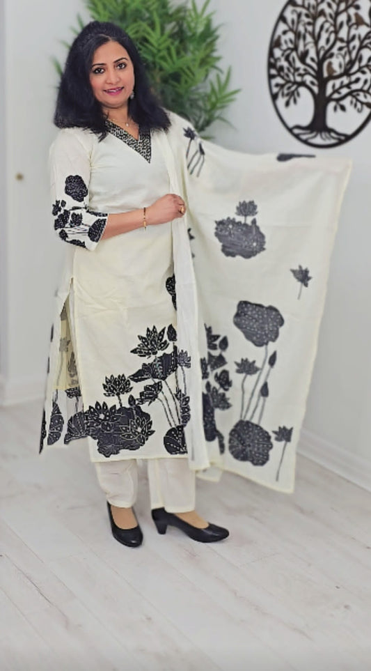 Cotton three piece