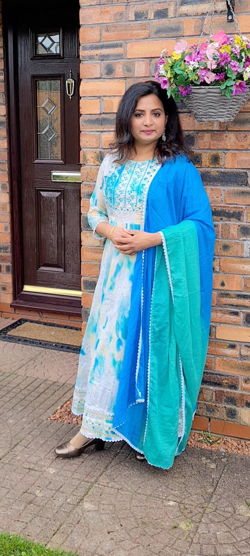Mul cotton  beautiful anarkali three piece suit 💕