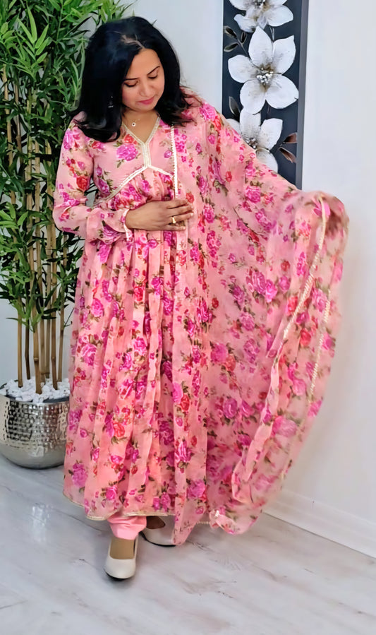Soft georgette aliacut three piece