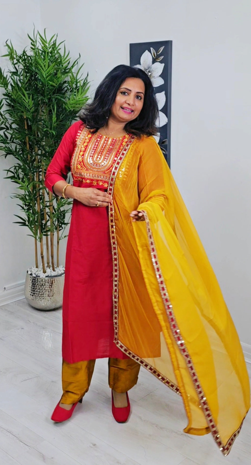 Silk three piece suit