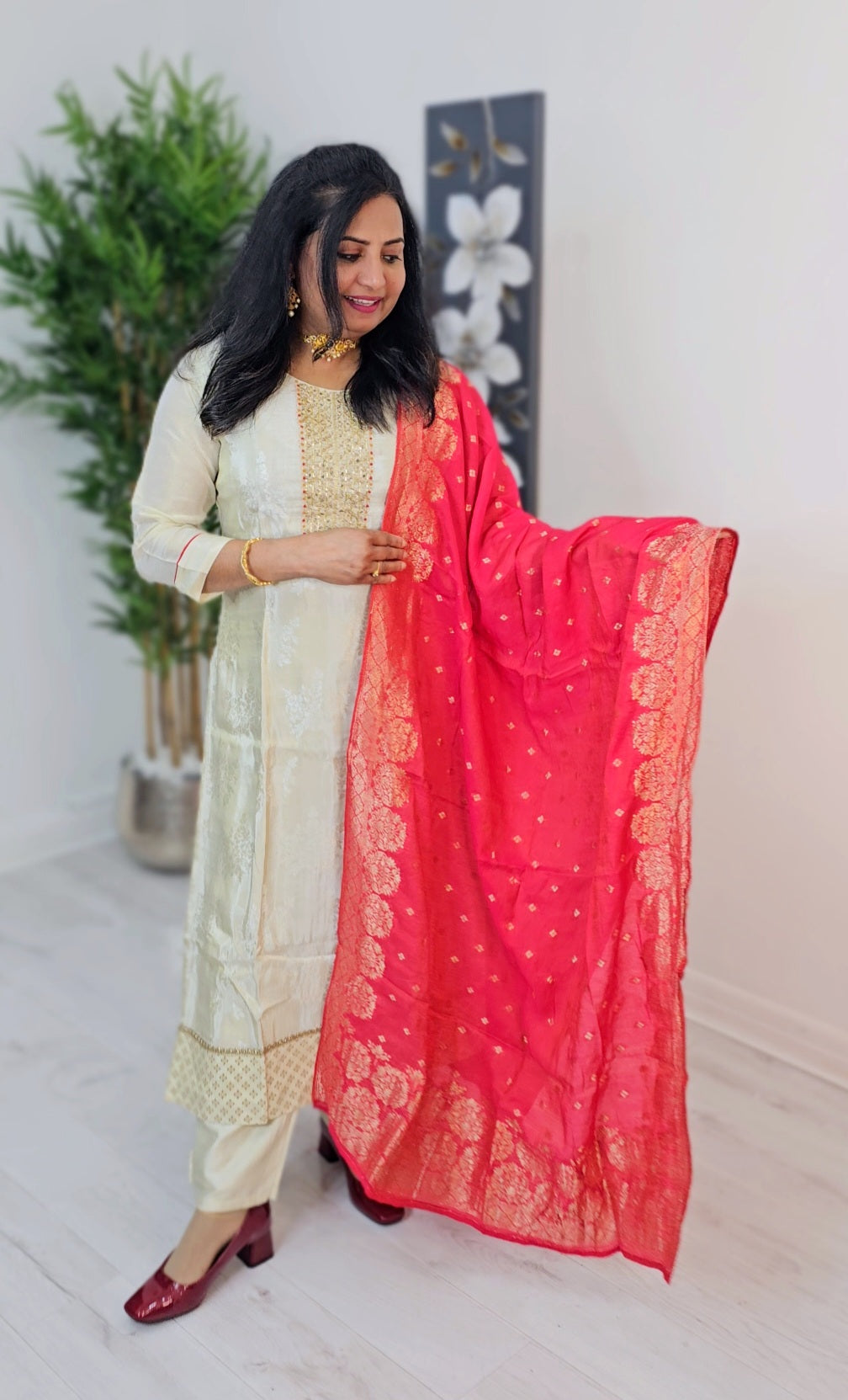 Classic Silk suit with Banarasi Dupatta 💕