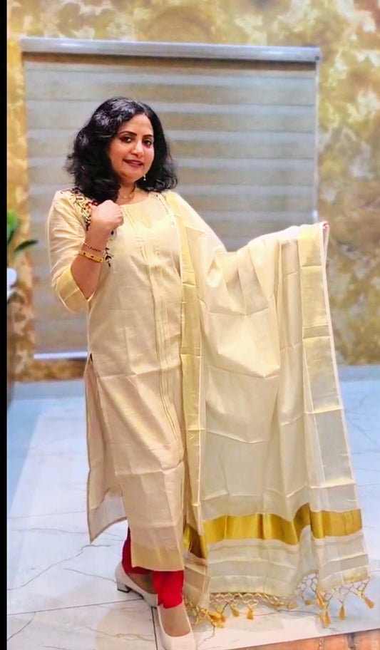 Beautiful embroidered three piece suit