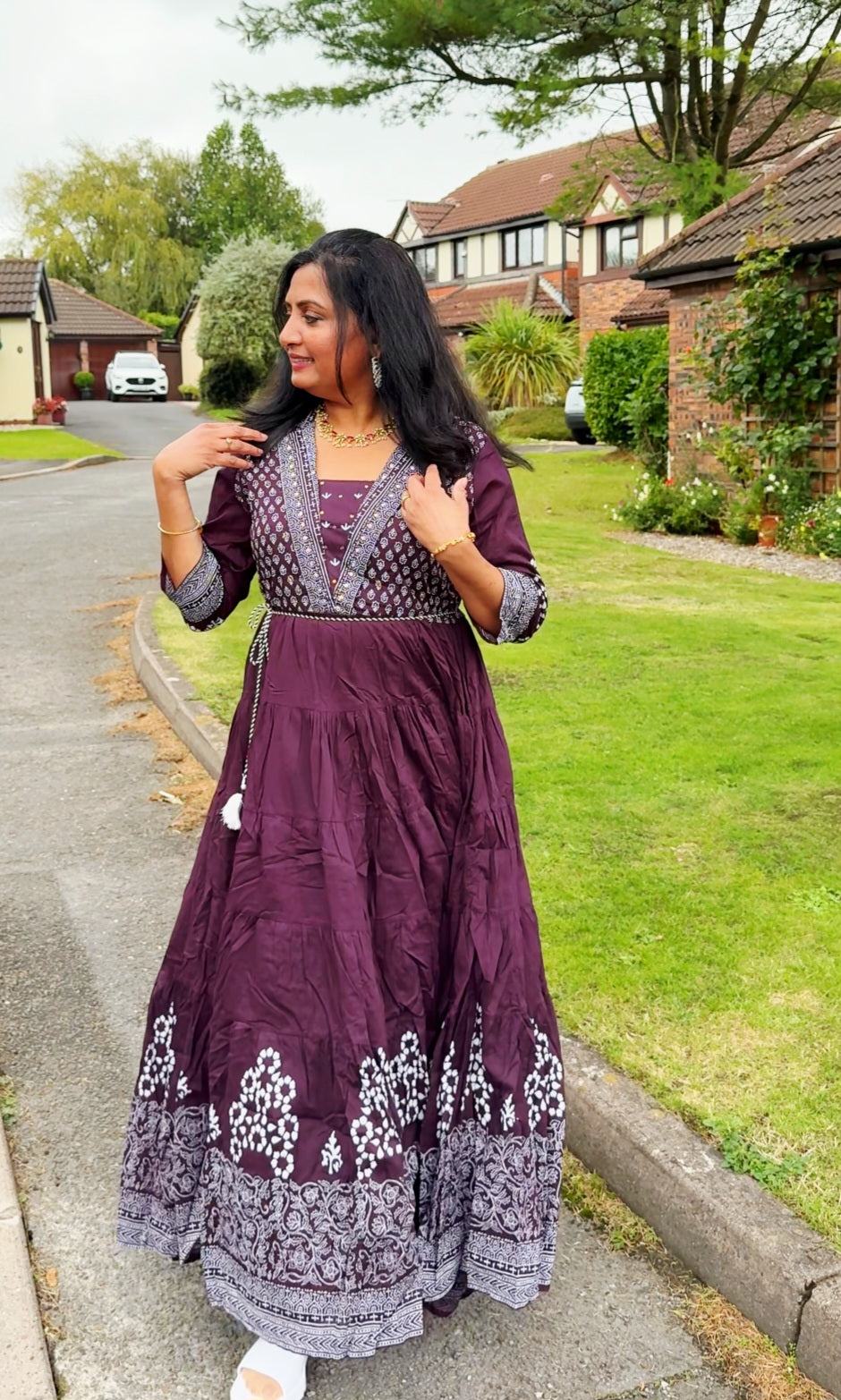 Beautiful rayon  flared dress