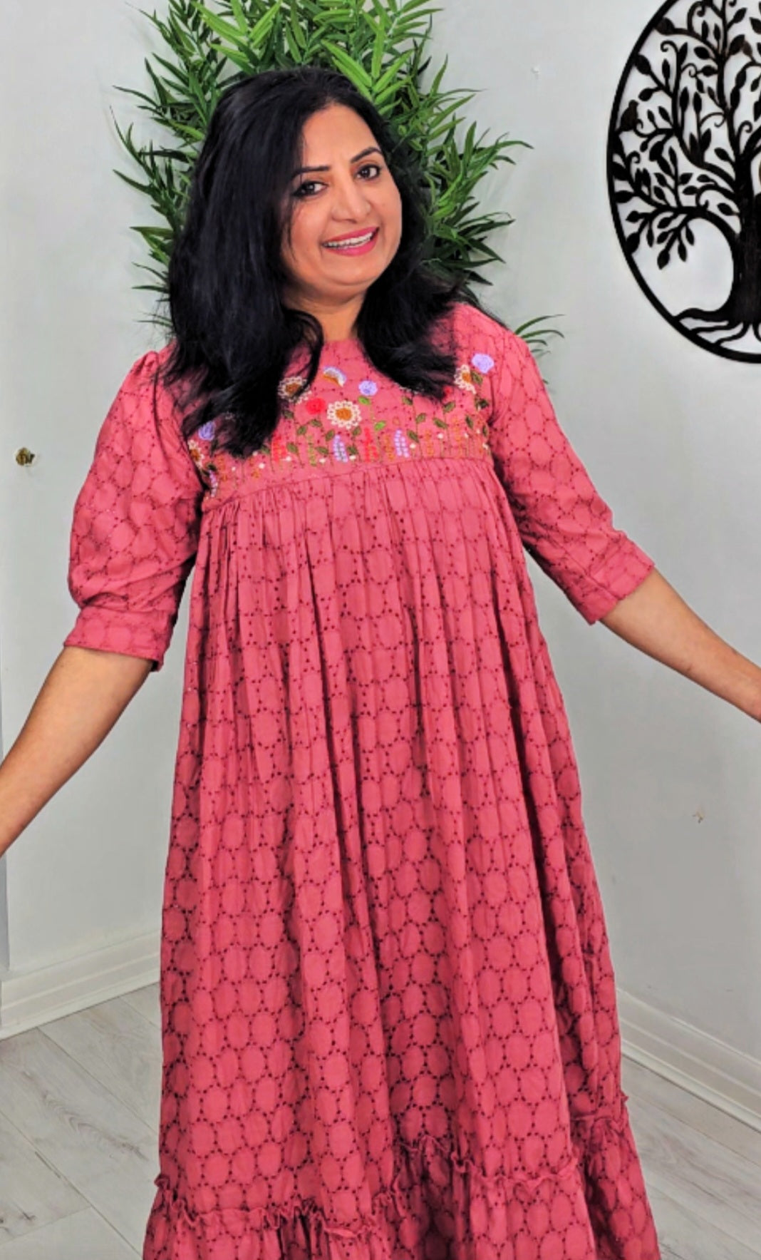 cotton hakoba dress for women Kalamkari Print Maxi Frock | Hakoba Cotton Dress | Traditional Indian Ethnic Wear