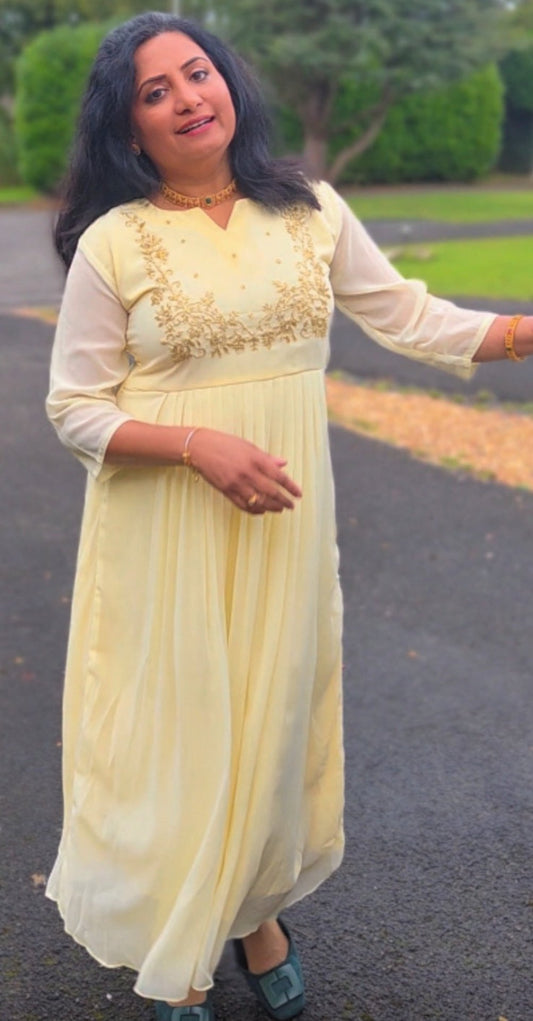 Georgette hand worked dress/ kurti