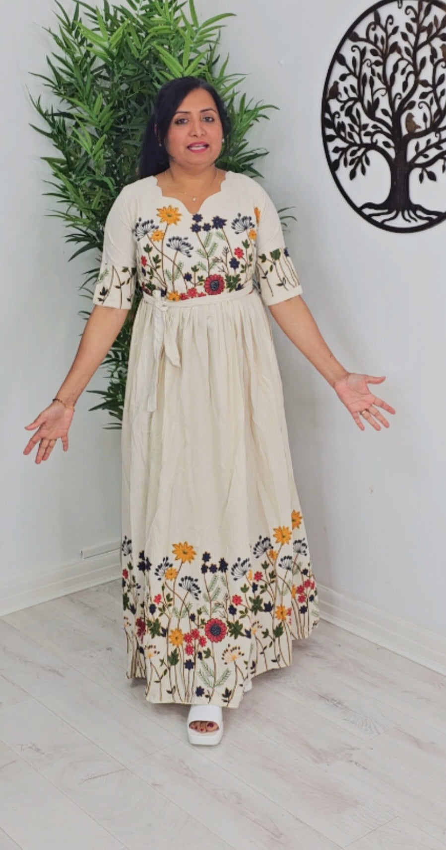 Beautiful floral Cotton dress