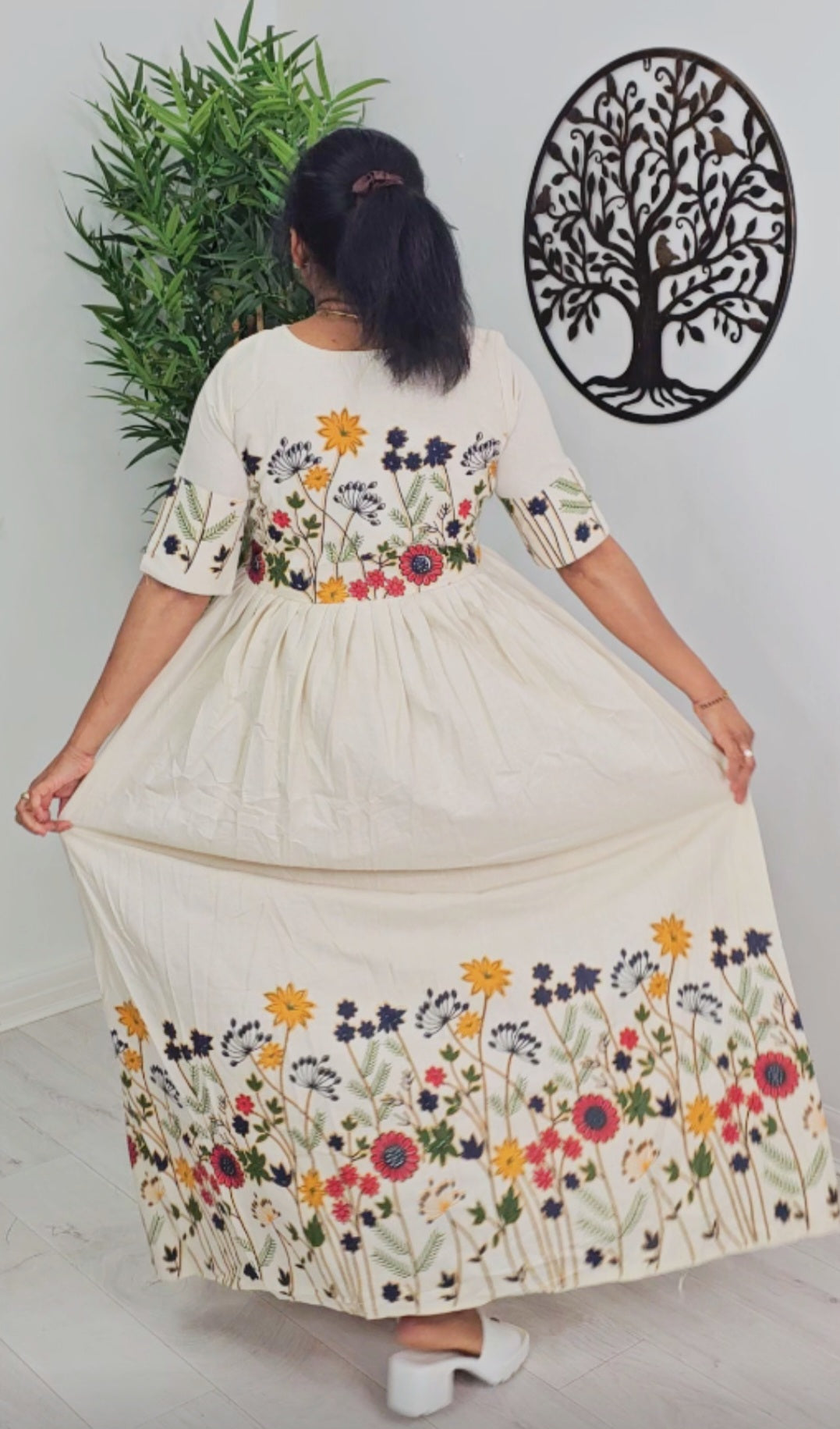 Beautiful floral Cotton dress