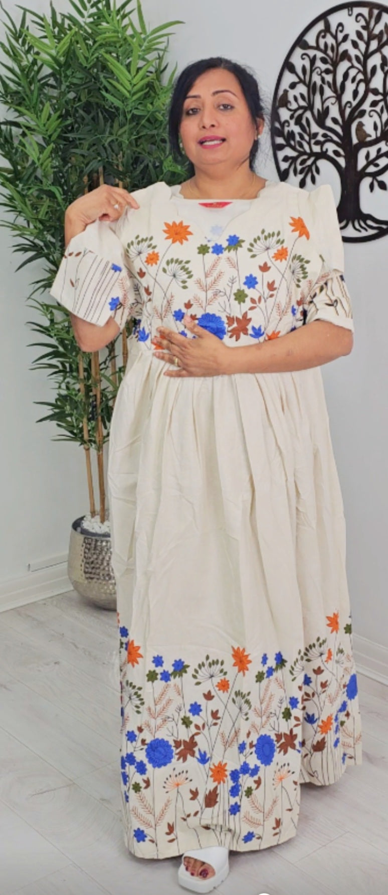 Beautiful floral Cotton  dress