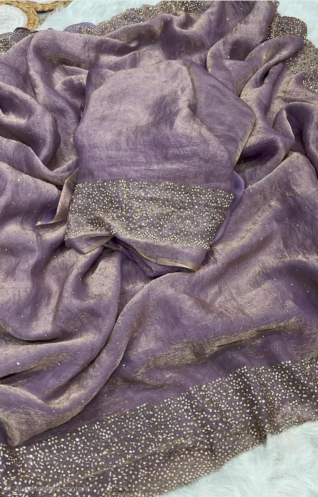 Beautiful Space silk  party wear saree