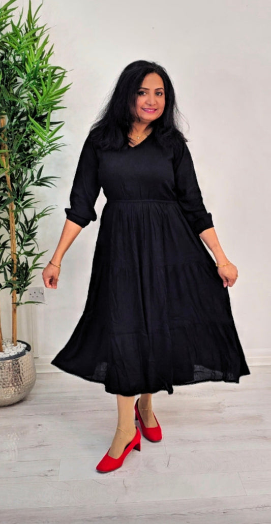 Beautiful Crinkle rayon dress  💕