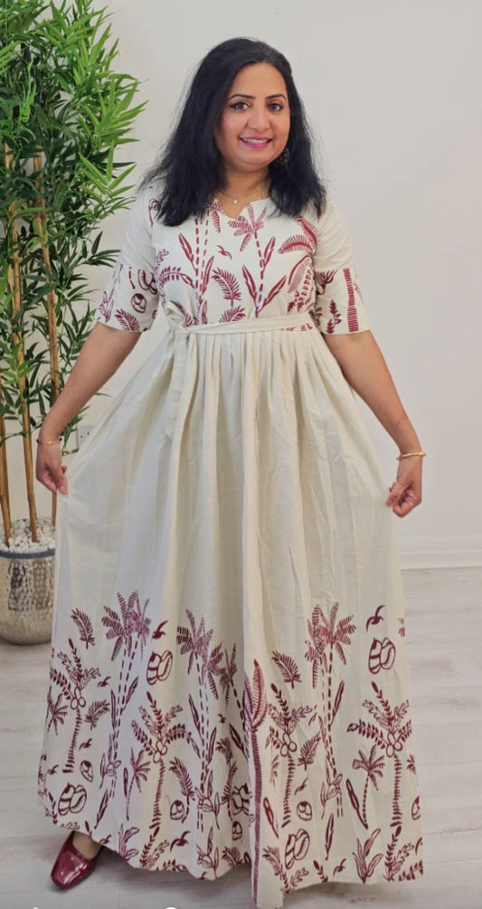 Beautiful floral Cotton dress