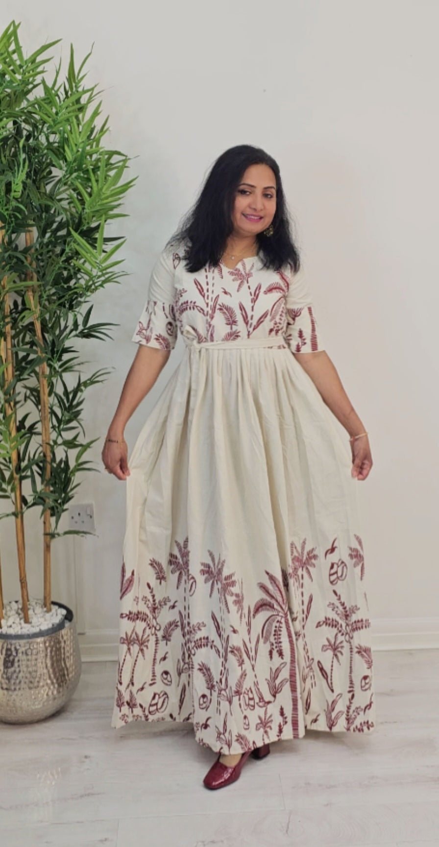 Beautiful floral Cotton dress