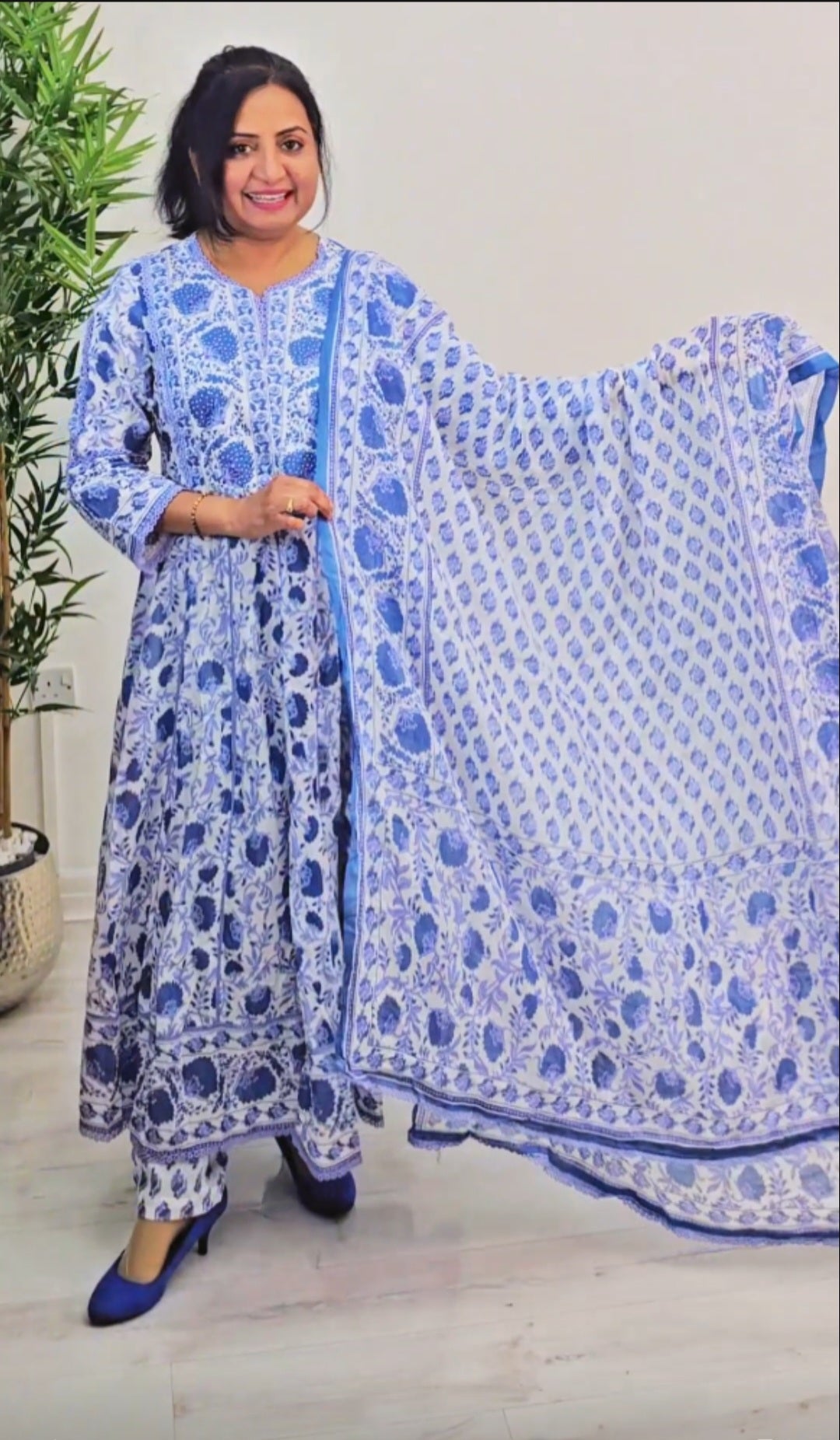 Jaipur cotton anarkali suit