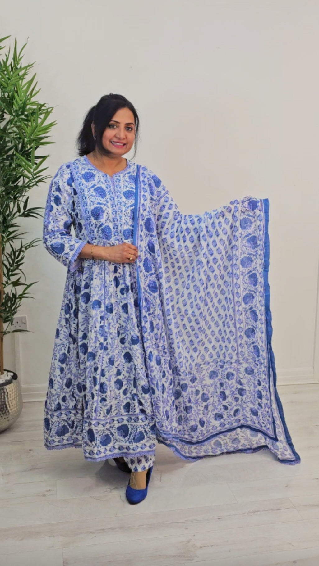 Jaipur cotton anarkali suit